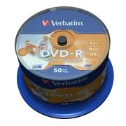Verbatim Dvd-R 4 7Gb 50Er bedr Spindel  43533
