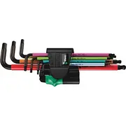 Wera 950/7 Hex-Plus Multicolour Magnet 1 - L-Key set  metric Blacklaser 05022534001 1685096 Wer/022534
