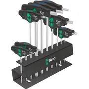 Wera Bicycle Set 6  screwdriver Black/Green 10 pieces with metal rack for wall mounting 05004174001 1801289