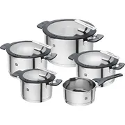 Zwilling Simplify 66870-005-0 Pots set Stainless steel 5 pcs. Silver Black  66870 005 0 Pannas un katli
