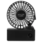 Adler Foldable mini fan  Ad 7336 Desk Black Diameter 6.5 cm Number of speeds 1 5905575908148 Klimata iekārta