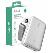 Aukey Pb-Y57 Spark Mini 20000Mah Compact Fast Charging Power Bank White  689323787975 157006 Powerbank mobilā uzlādes iekārta