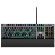 Aula F2058 Krgd Mehānisko Pogu Spēļu klaviatūra Usb Vads 1.6M 108 macro pogas En / Rus Rgb Led Pelēka 