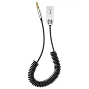 Baseus Caba01-01 audio cable 0.5 m 3.5Mm Usb Type-A Black  Caba01 01 adapteris