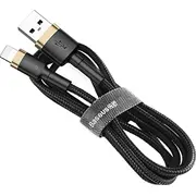 Baseus Usb-A - Lightning Usb cable 1 m Black-Gold Calklf-Bv1  6953156274990 Calklf Bv1 46808-Uniw Kbcal24A1Gdbk kabelis