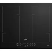 Beko Hii64206F2Mt Black Built-In 58 cm Zone induction hob 4 zones  7757189230 8690842384196 plīts virsma