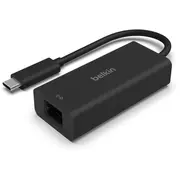 Belkin Usb-C to  2 5Gb Ethernet- Adapter black Inc012Btbk kabelis vads