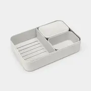 Brabantia Make  Take pusdienu kārba bento light grey 203503 8710755203503 Virtuves piederumi