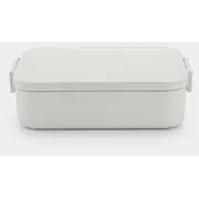 Brabantia Make  Take pusdienu kārba vidēja light grey 202568 8710755202568 Pārtikas uzglabāšanas piederumi