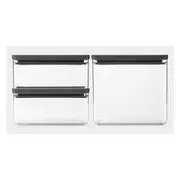 Brabantia uzglabāšanas kārbu komplekts Tasty  3 gab. Dark Grey 230783 8710755230783 Pārtikas piederumi