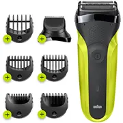 Braun Series  3 el.skuveklis 300Bt Green 4210201276395 Blk/Vtgrn 300Btgreen 81702942 Vīriešu skuveklis