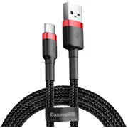 Cable Baseus Cafule Catklf-C91 Usb 2.0 - type C  2M black and red color Catklf C91 kabelis