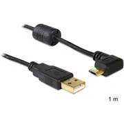 Cable Delock 83147 Usb M - Micro 1 m black color  kabelis