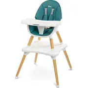 Caretero Krzeselko do karmienia Tuva ciemnozielone Tero-7705 5903076306678  Joinedit24227222
