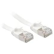 Cat.6A U/Ftp Flachband-Patchkabel. weis. 3.00M  47543 tīkla kabelis