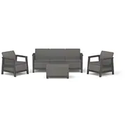 Darza mebelu komplekts Scandi Linea 3 Seater Set peleks 8711245162843  Dārza mēbeles