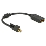 Delock 62638 0.25M Mini Displayport black Displayport-Kabel 62...  kabelis vads