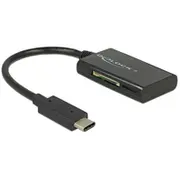 Delock 91740 Usb 3.0 3.1 Gen 1 Type-C black Kartenleser  karšu lasītājs