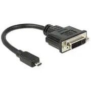 Delock - Adapter Hdmi 1 x Micro Type D 19 Pin M Dvi 245 Dvi- W 20Cm black 65563  De