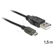 Delock cable Usb micro Am-Mbm5P 2.0  Led charging status 1.5M 83272 kabelis