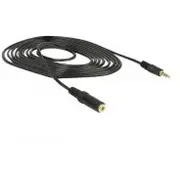 Delock Jack 3.5Mm - 2M black 84667  De kabelis video audio