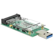 Delock Usb3.0 - mSATA  De 62681 cietā diska korpuss