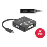 Delock Usb-C adapter. Vga Dvi Hdmi Dp - 63129  aksesuārs datorkorpusiem