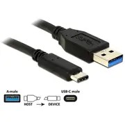 Delock Usb Cable Type-CM-Am 3.1 1M black  De 83870 kabelis