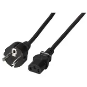 Efb-Elektronik Netzleitung Schutzkontakt 180 degrees  - C13 schwarz 2 0 m 3 x 75 mm Hersteller Efb Elektronik Ek508Sw.2