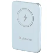 Enerģijas krātuve Verbatim Charge n Go 10000Mah Magnetic Wireless Blue 0023942322474  32247V Powerbank mobilā uzlādes iekārta