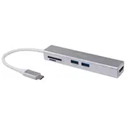 Equip Adapter Usb-C - Hdmi 2Xusb3.0 Sd  4K30Hz 0.15M sw 133480 adapteris