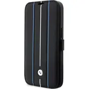 Etui Bmw Bmbkp14L22Rvsk iPhone 14 Pro 6 1 czarnyblack bookcase Leather Stamp Blue Lines  139044-Uniw 3666339097097 Bmw000539-0 Bmw348 maciņš apvalks mobilajam telefonam
