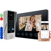 Eura Wideodomofon Vdp-90A3 Delta czarny 7AposApos  full hd Wifi 2 wejscia szyfrator czytnik zblizeniowy ahd tuya Czarna 5905548278230 Joinedit44962401