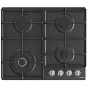 Gorenje Hob Gw641Exb Gas  Number of burners/cooking zones 4 Mechanical Black 3838782467165 plīts virsma