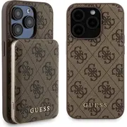 Guess Gubpm5P15L4Gemgw Set iPhone 15 Pro 6.1 hardcase  Powerbank 5000Mah Magsafe brown/brown 4G Metal Logo 3666339214760 Gue003255-0 Gue3413