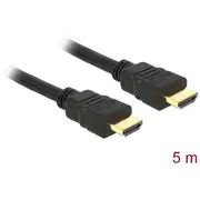 Hdmi Kabel Delock Ethernet A - St/St 5.00M 4K Gold  84409 kabelis video audio