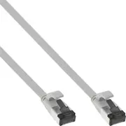 Inline Registered  Flat patch cable U/Ftp Cat.8.1 Tpe halogen free grey 0 5M 75855 tīkla kabelis