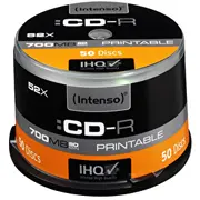 Intenso 45705 Cd-R 700Mb / 80Min printable 50 Discs  1801125 matricas