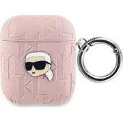 Karl Lagerfeld Kla2Pgkipp Airpods 1/2 cover rozowy/pink Monogram Head 13316987 3666339283759  Joinedit63118774
