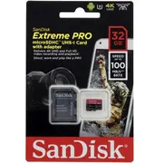 Karta Microsd Sandisk 32Gb Extreme Pro Class 10 001734270000  Sdsqxcg-032G-Gn6Ma Sdsqxcg-032G-Gn6Mam atmiņas karte