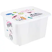 Kaste ar vaku 30L Karolina Peppa Pig 45X35X27Cm caurspidiga 4052396081688 