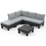 Keter Darza mebelu komplekts Elements Full Set 5 Seater peleks/gaisi peleks 8711245158006  Crv257361 Dārza mēbeles