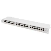 Lanberg patch panel 24 port 1U cat.6A Ftp grey  5901969428339 Ppsa-1024-S