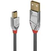 Lindy Usb 2.0 Typ A an Mini-B Kabel Cromo Line 3M  36633 kabelis vads