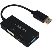 Logilink 4K Displayport 1.2 zu Dvi/Hdmi/Vga Adapter  Cv0109 kabelis video audio