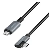 Logilink Usb-C 2.0M katowy czarny  Cu0183