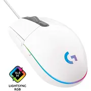 Logitech G203 Lightsync  gaming mouse white 910 005797 5099206089174 910005797 Datora pele
