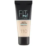 Maybelline Fit Me Liquid Foundation matting face foundation 110 Porcelain 30Ml  3600531324506 tonālais krēms