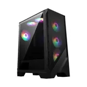 Msi Mag Forge 120A Airflow computer case Midi Tower Black  Transparent 306 7G23A21 809 Magforge120Aairflow Datora korpuss