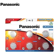 Panasonic Cr2032 3V Litija Ilgstošas darbības Baterija Dl2032 6Gab.  5410853043836 Pa Cr2032/6 82215677 Bk-Cr2032-6B Cr-2032El/6B Pancr2032B6